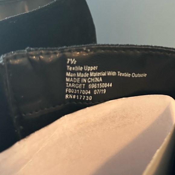 Universal Thread Black Suede Knee High Boots, Women’s 7.5 - Picture 5 of 5